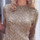 Knitted Pullover Pattern in Lace