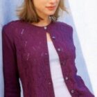 Vertical Lace Cardigan Knitting Pattern
