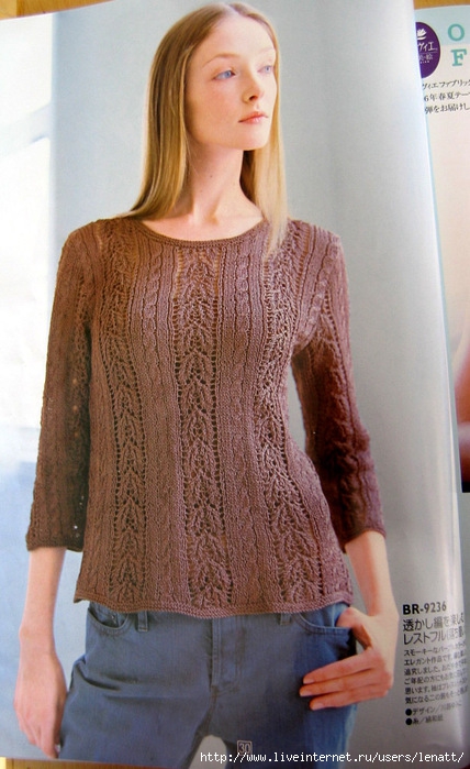 Knitted Lace Sweater Pattern ~ Lace Knitting Stitch